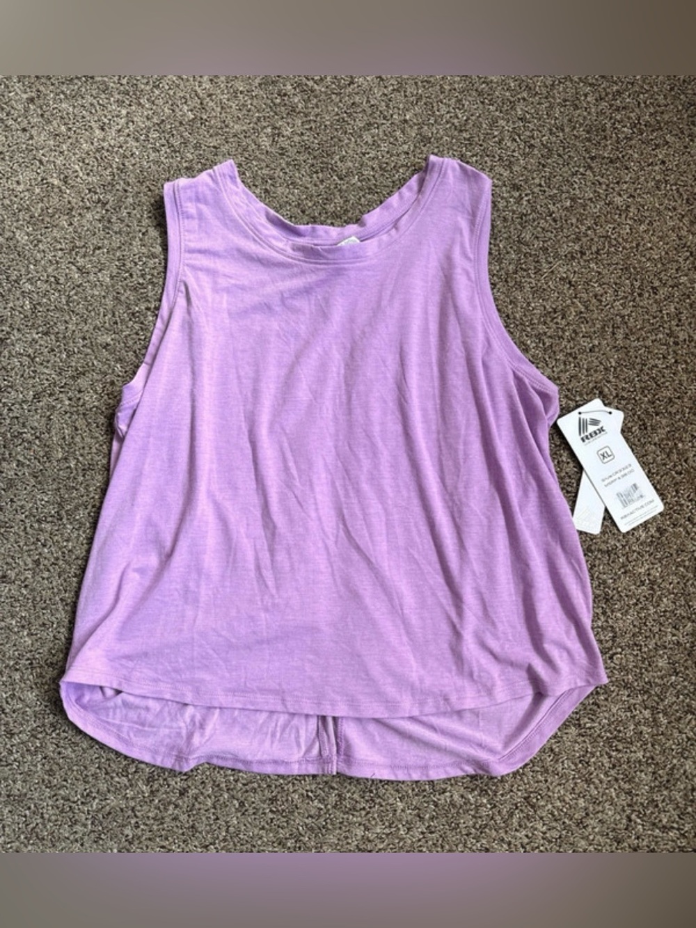 RBX Women's athletic Lavender Sleeveless Tank Top size XL